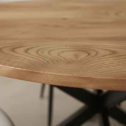 Eettafel Rato ovaal 180cm lichtbruin MDF