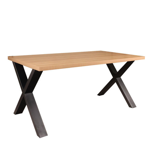 Eettafel Reef rechthoekig 160cm lichtbruin melamine