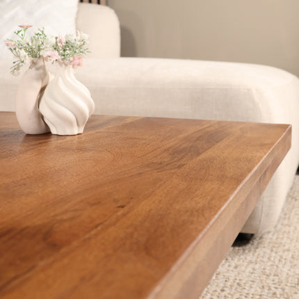 Salontafel 85cm mangohout Tori bruin