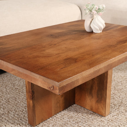 Salontafel 85cm mangohout Tori bruin