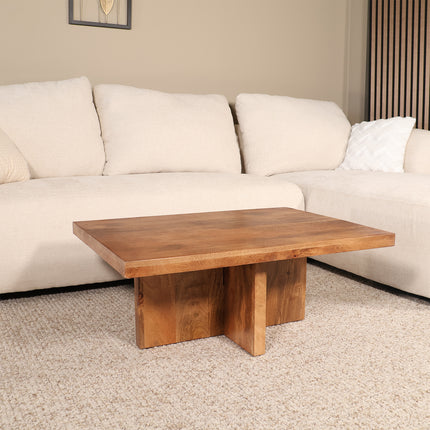 Salontafel 85cm mangohout Tori bruin