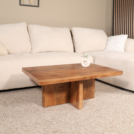 Salontafel 85cm mangohout Tori bruin
