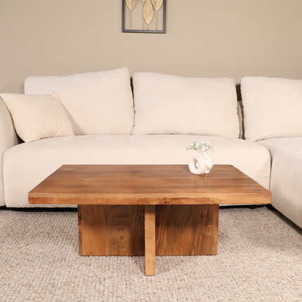 Salontafel 85cm mangohout Tori bruin