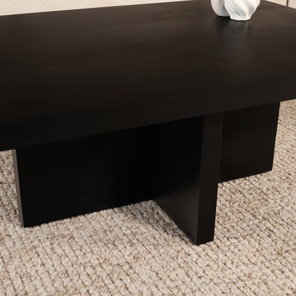 Salontafel 85cm mangohout Tori zwart