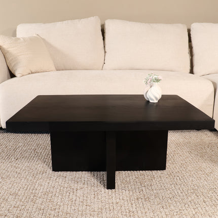 Salontafel 85cm mangohout Tori zwart