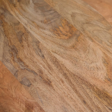 Salontafel rond 3delig lichtbruin mangohout Jaell