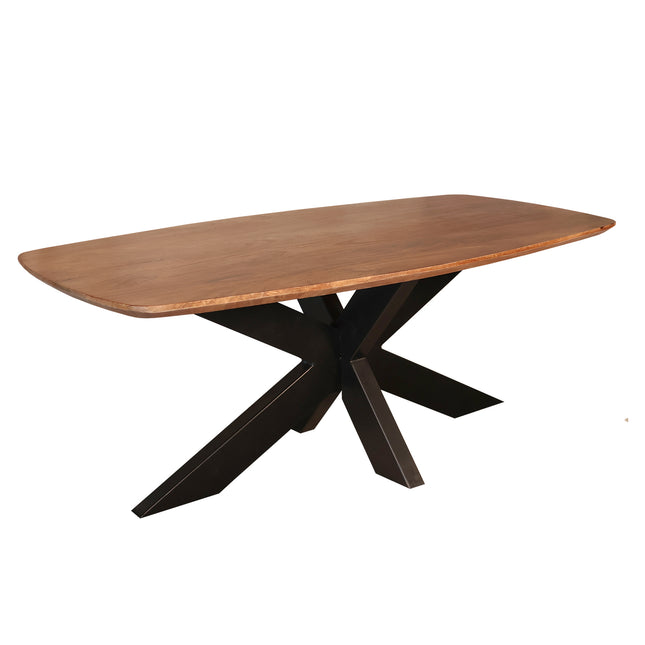 Salontafel deens ovaal mangohout 120cm bruin Livy