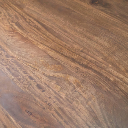Salontafel Japandi ovaal 130cm walnoot mangohout Rico