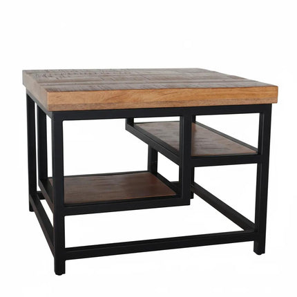 Salontafel vierkant bruin mangohout 60cm Sunny