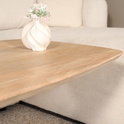 Salontafel deens ovaal mangohout 120cm lichtbruin Livy