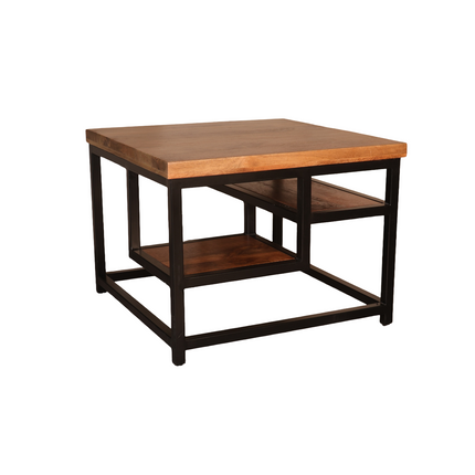 Salontafel vierkant bruin mangohout 60cm Sunny