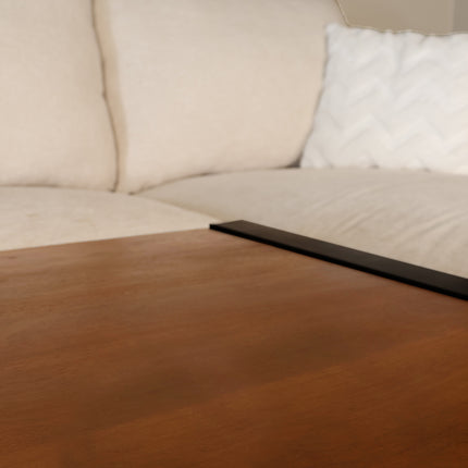 Salontafel rechthoekig walnoot mangohout 120cm Lotus