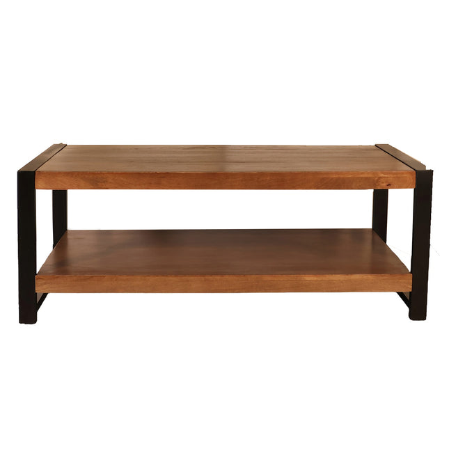 Salontafel rechthoekig walnoot mangohout 120cm Lotus