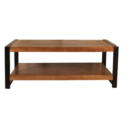 Salontafel rechthoekig walnoot mangohout 120cm Lotus