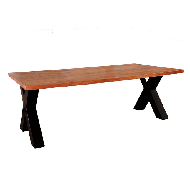 Salontafel x-poot mangohout 130cm bruin Pato