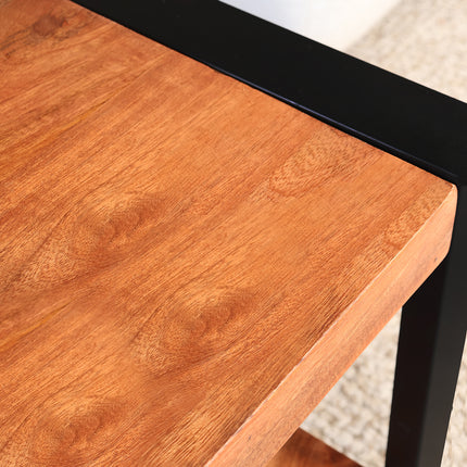 Salontafel vierkant bruin mangohout 90cm Violet