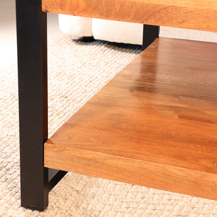 Salontafel vierkant bruin mangohout 90cm Violet
