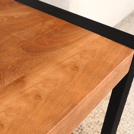 Salontafel vierkant walnoot mangohout 90cm Violet