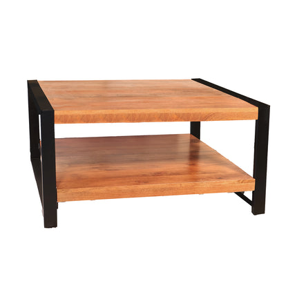 Salontafel vierkant bruin mangohout 90cm Violet