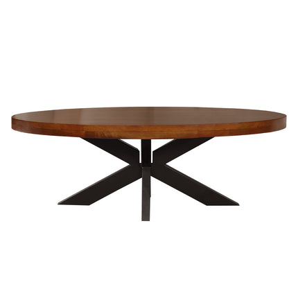 Salontafel ovaal bruin mangohout 100cm Jimmy