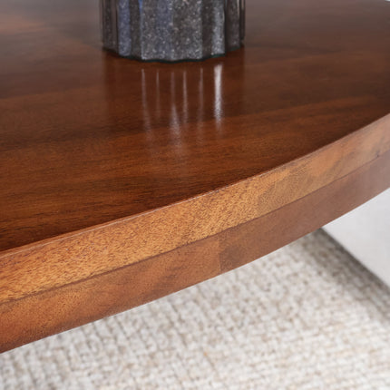 Salontafel ovaal bruin mangohout 100cm Jimmy