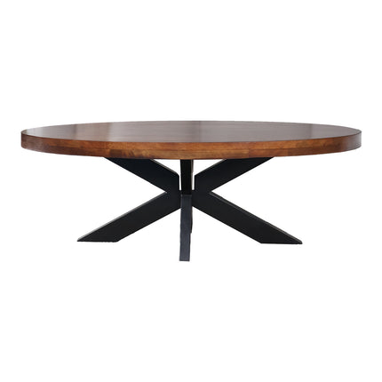 Salontafel ovaal bruin mangohout 130cm Jimmy