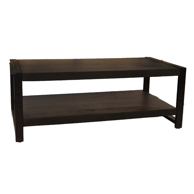 Salontafel rechthoekig zwart mangohout 120cm Lotus