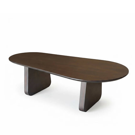 Salontafel Japandi organisch walnoot mangohout 120cm Hino