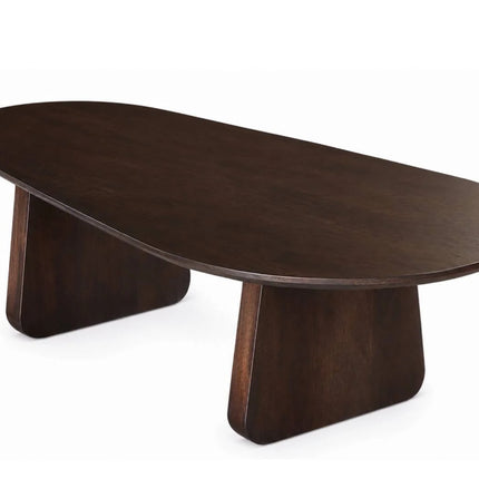Salontafel Japandi organisch walnoot mangohout 120cm Hino