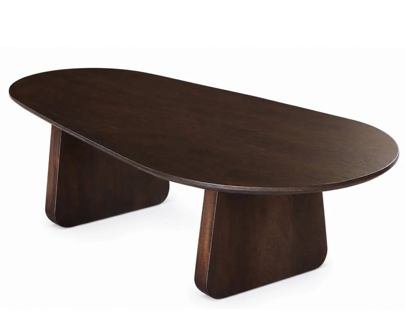 Salontafel Japandi organisch walnoot mangohout 120cm Hino