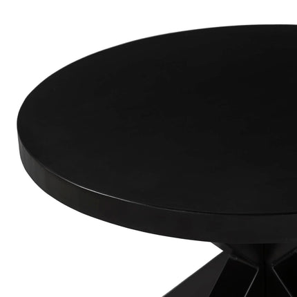 Salontafel rond zwart mangohout 70cm Jesse