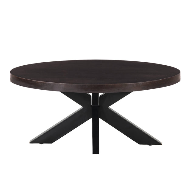 Salontafel ovaal walnoot mangohout 100cm Jimmy