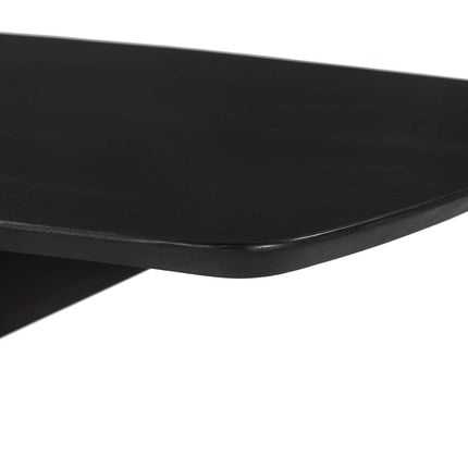Salontafel deens ovaal mangohout 120cm zwart Livy