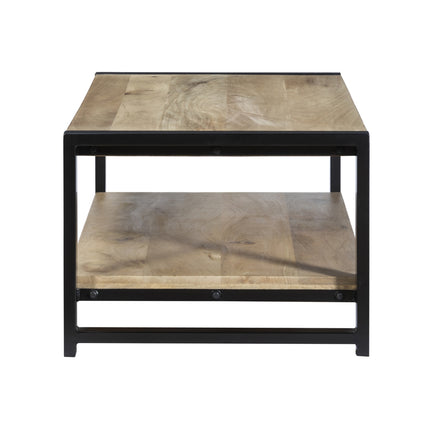 Salontafel rechthoekig lichtbruin mangohout 120cm Lotus