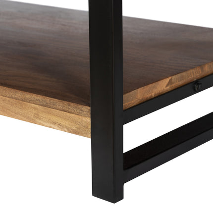 Salontafel rechthoekig bruin mangohout 100cm Lotus