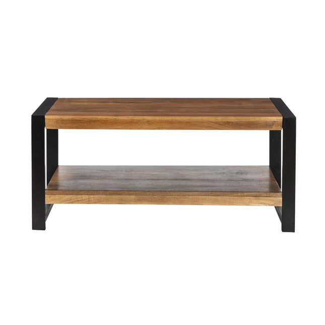 Salontafel rechthoekig bruin mangohout 100cm Lotus