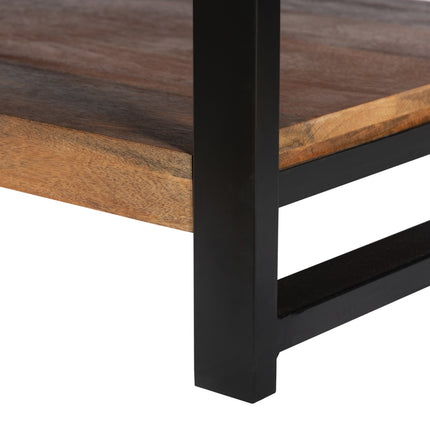 Salontafel rechthoekig bruin mangohout 120cm Lotus
