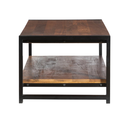 Salontafel rechthoekig bruin mangohout 120cm Lotus