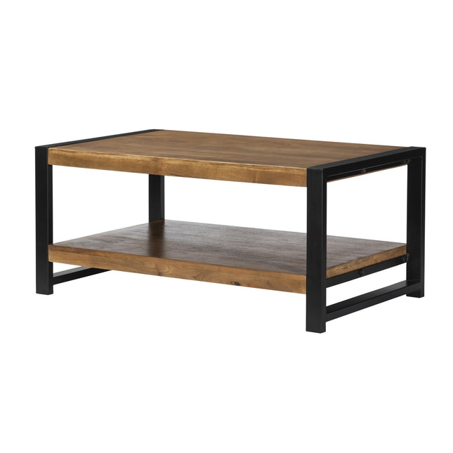 Salontafel rechthoekig walnoot mangohout 100cm Lotus