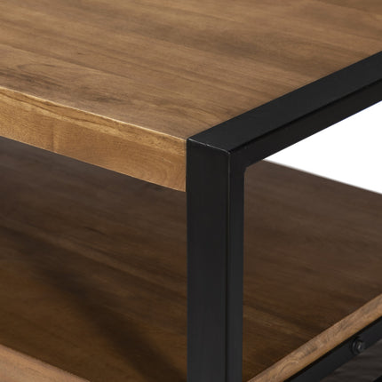 Salontafel rechthoekig walnoot mangohout 100cm Lotus