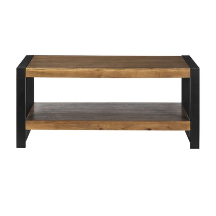 Salontafel rechthoekig walnoot mangohout 100cm Lotus