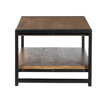 Salontafel rechthoekig walnoot mangohout 100cm Lotus