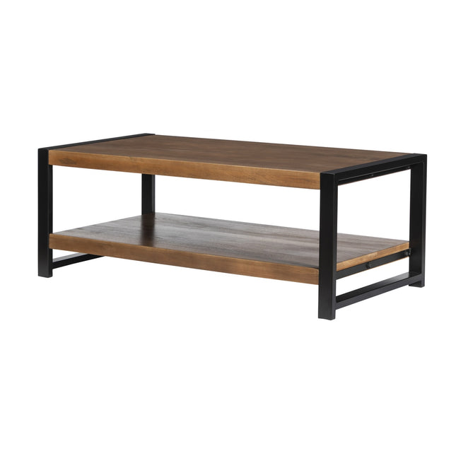 Salontafel rechthoekig walnoot mangohout 120cm Lotus