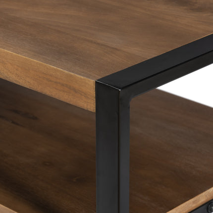 Salontafel rechthoekig walnoot mangohout 120cm Lotus