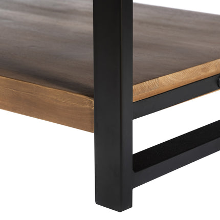 Salontafel rechthoekig walnoot mangohout 120cm Lotus