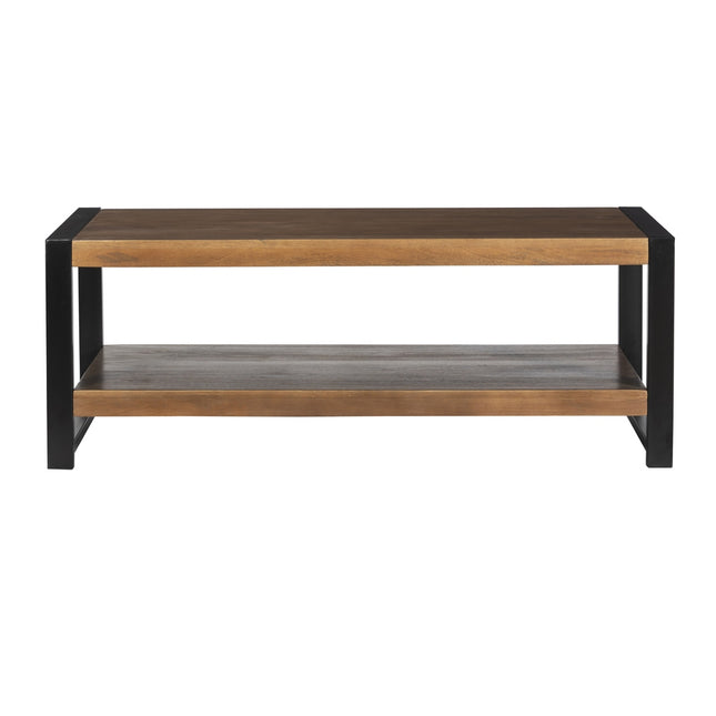 Salontafel rechthoekig walnoot mangohout 120cm Lotus