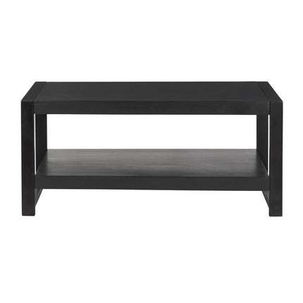 Salontafel rechthoekig zwart mangohout 100cm Lotus