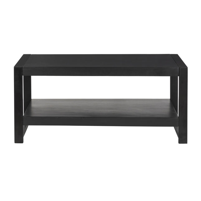 Salontafel rechthoekig zwart mangohout 100cm Lotus