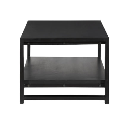 Salontafel rechthoekig zwart mangohout 100cm Lotus