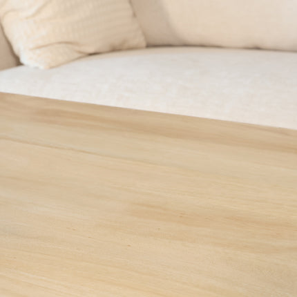 Salontafel x-poot mangohout 130cm lichtbruin Pato